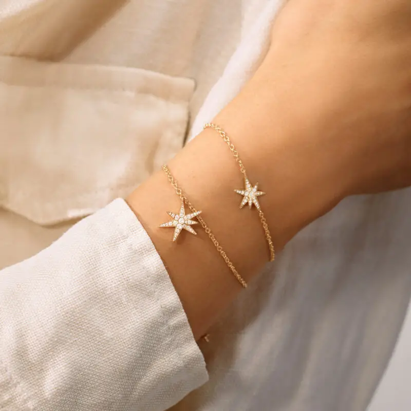 Armband aus der Kollektion Funky Stars in 18kt Gelbgold mit Diamanten – Bild 2